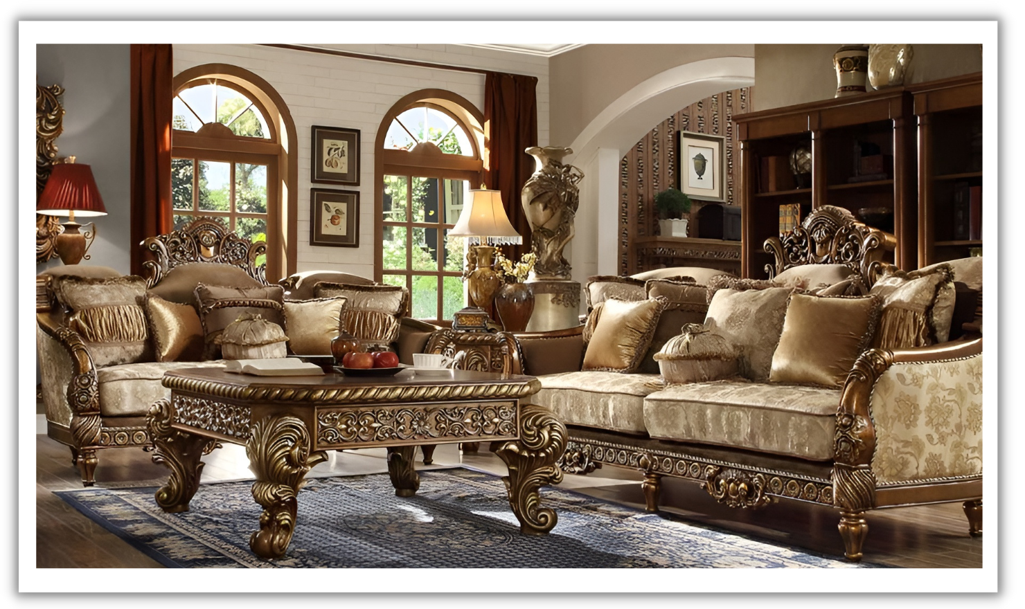 Buy Homeydesign Hewitt Pieces Victorian Style Living Room Set in