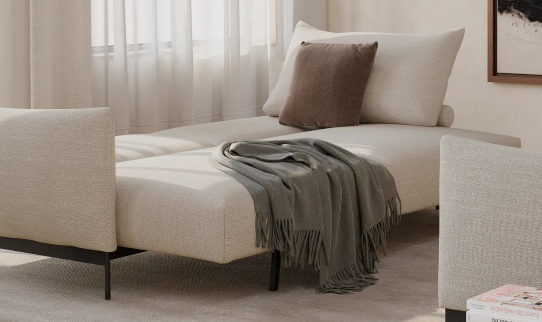 Innovation Living Malloy 2-Seater Fabric Sleeper Sofa With Ottoman-jennifer furniture