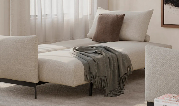 Innovation Living Malloy 2-Seater Fabric Sleeper Sofa With Ottoman-jennifer furniture