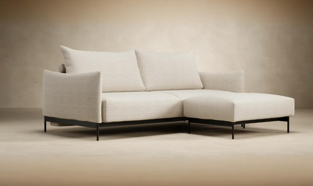 Innovation Living Malloy 2-Seater Fabric Sleeper Sofa With Ottoman-jennifer furniture