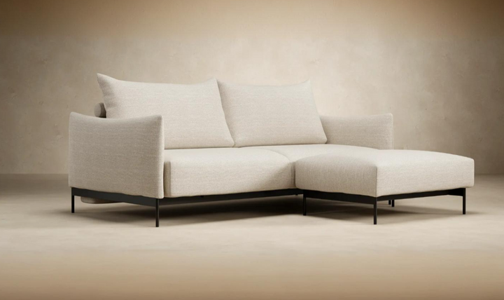 Innovation Living Malloy 2-Seater Fabric Sleeper Sofa With Ottoman-jennifer furniture