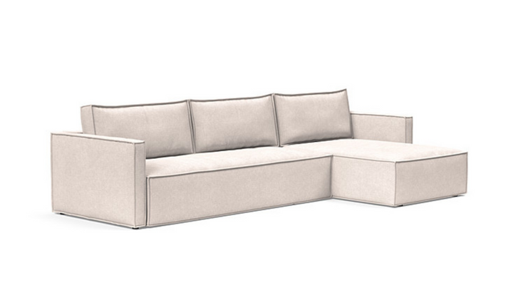 Innovation Living Newilla Fabric L-Shape Sectional Sofa Bed-Jennifer Furniture