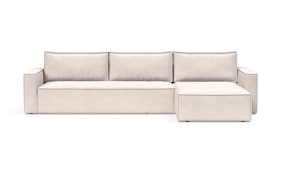 Innovation Living Newilla Fabric L-Shape Sectional Sofa Bed-Jennifer Furniture