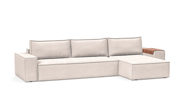 Innovation Living Newilla Fabric L-Shape Sectional Sofa Bed-Jennifer Furniture