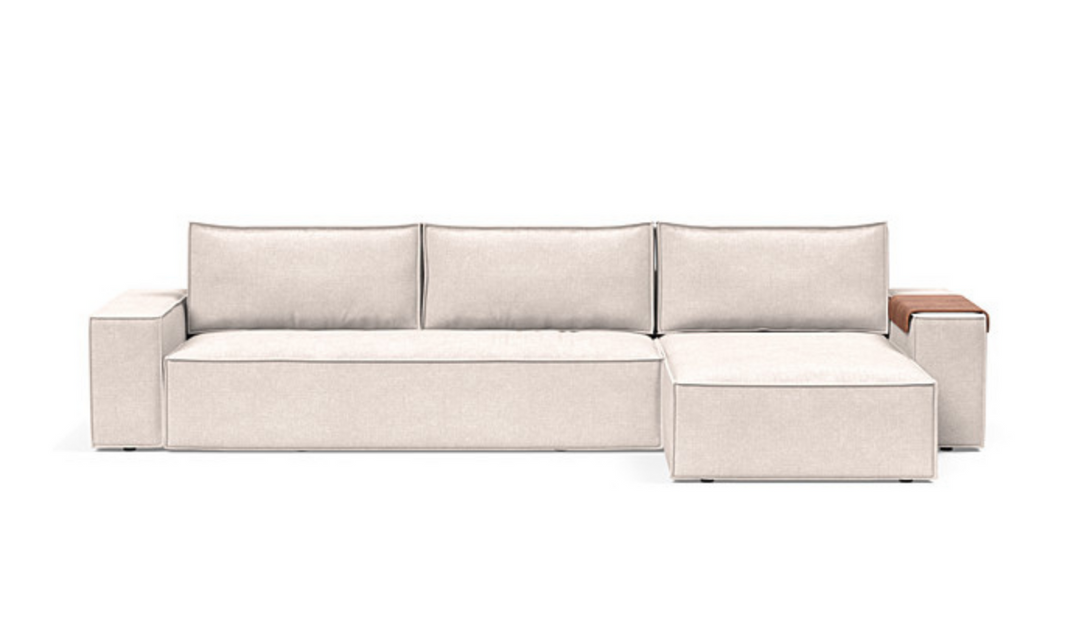 Innovation Living Newilla Fabric L-Shape Sectional Sofa Bed-Jennifer Furniture
