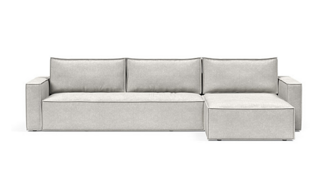 Innovation Living Newilla Fabric L-Shape Sectional Sofa Bed-Jennifer Furniture