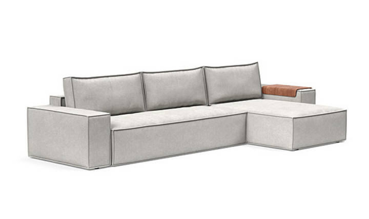 Innovation Living Newilla Fabric L-Shape Sectional Sofa Bed-Jennifer Furniture