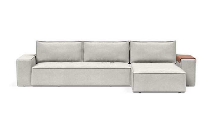 Innovation Living Newilla Fabric L-Shape Sectional Sofa Bed-Jennifer Furniture