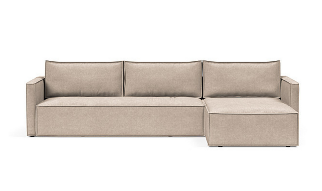 Innovation Living Newilla Fabric L-Shape Sectional Sofa Bed-Jennifer Furniture