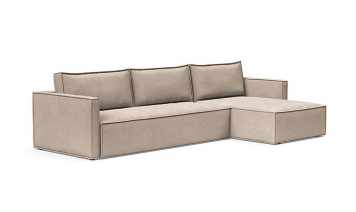 Innovation Living Newilla Fabric L-Shape Sectional Sofa Bed-Jennifer Furniture