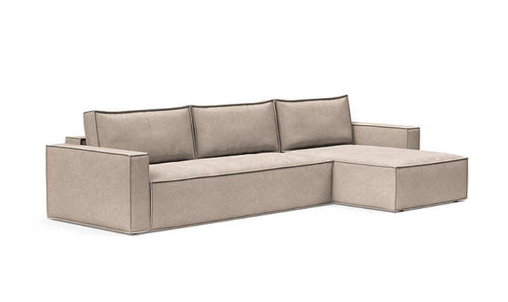 Innovation Living Newilla Fabric L-Shape Sectional Sofa Bed-Jennifer Furniture