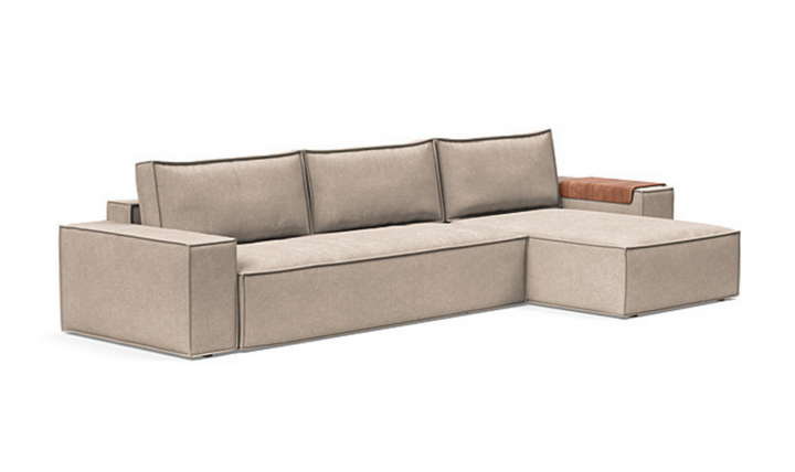 Innovation Living Newilla Fabric L-Shape Sectional Sofa Bed-Jennifer Furniture