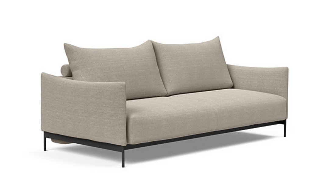 Innovation Living Malloy 2-Seater Fabric Sleeper Sofa With Ottoman