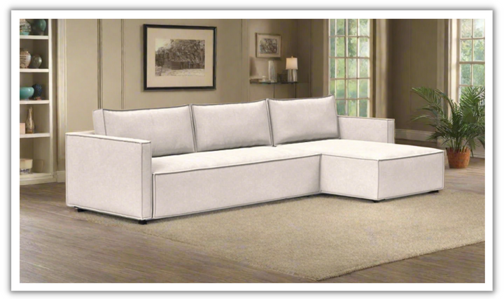 Innovation Living Newilla Fabric L-Shape Sectional Sofa Bed-Jennifer Furniture
