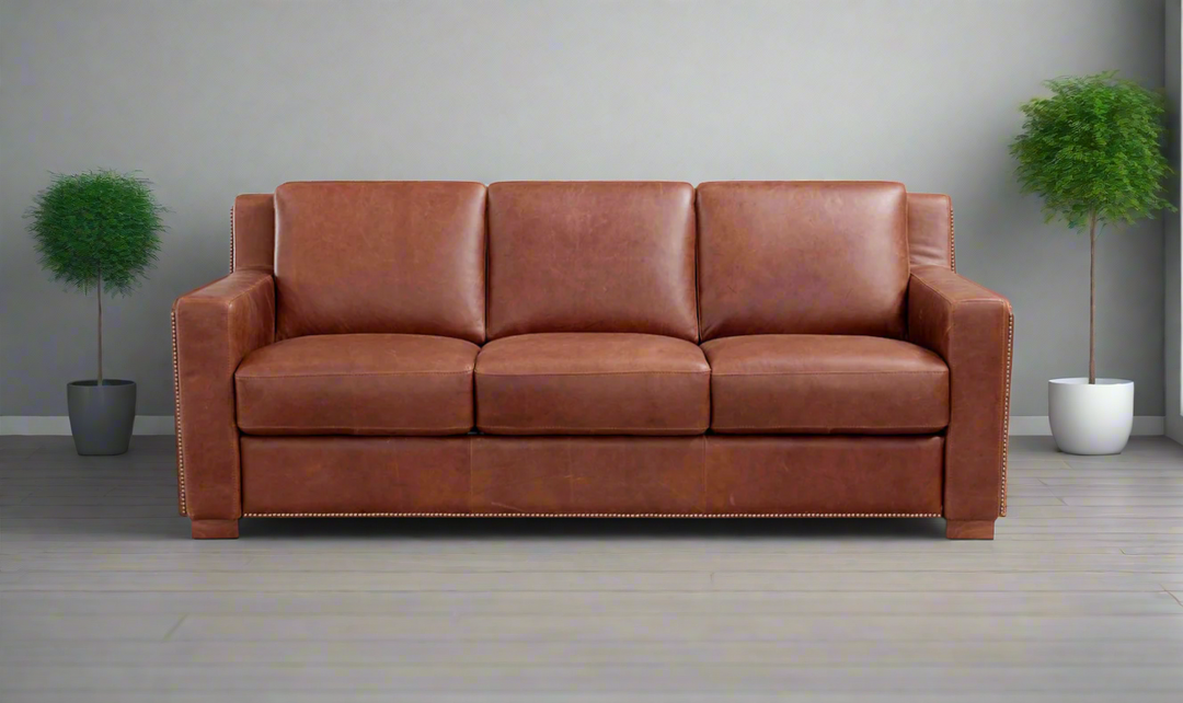 Alaves Italian Leather Queen Sleeper Sofa - Luxury Overnight Collection