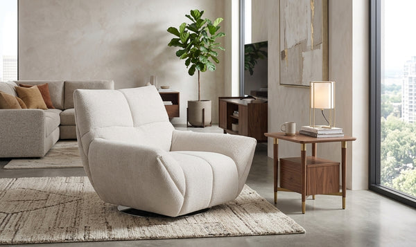 Jennifer Italia Atlas Upholstered Swivel Chair