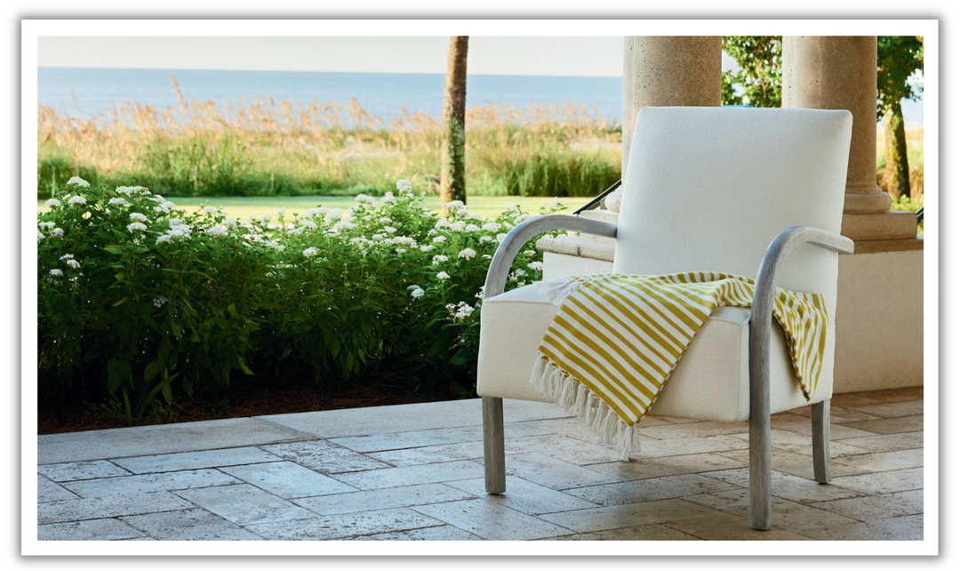 Universal Furniture Bahia Honda Accent Chair in Hyde Snow Color