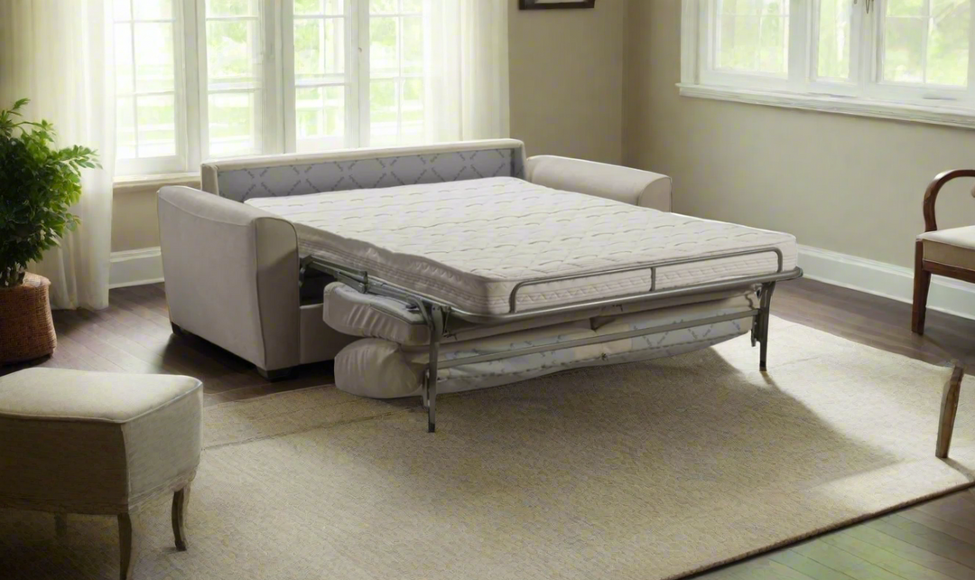 Jennifer Italia Cinetique 2-Seater Gray Sleeper Sofa with Memory Foam Mattress