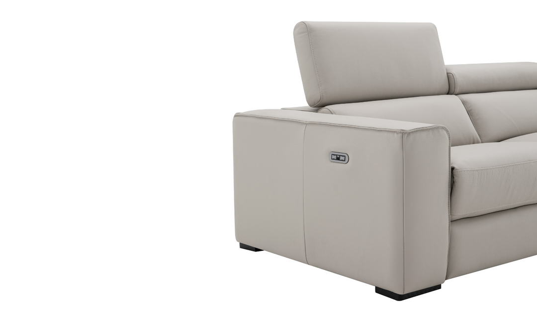 Jennifer Italia Incanto 3-seater Power Recliner Sofa with Adjustable Headrest and Footrest