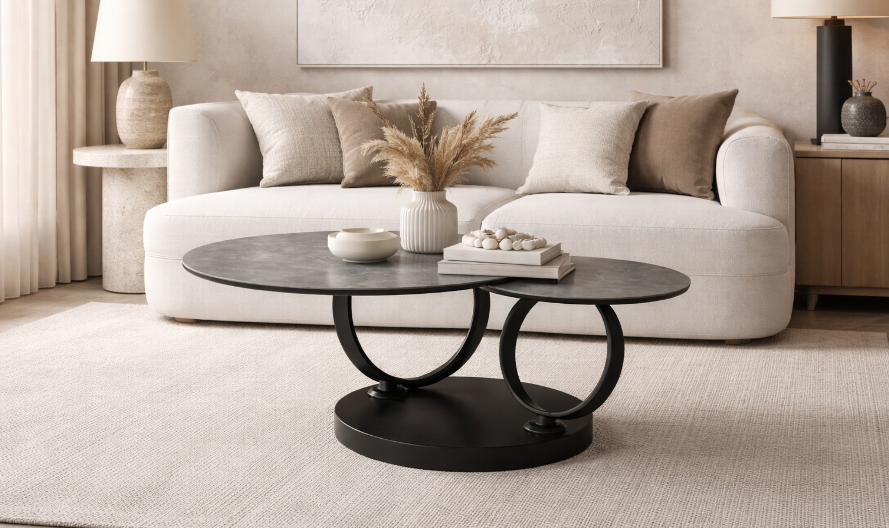 Buy Jennifer Italia Rio Ipanema Round Coffee Table In Black Online