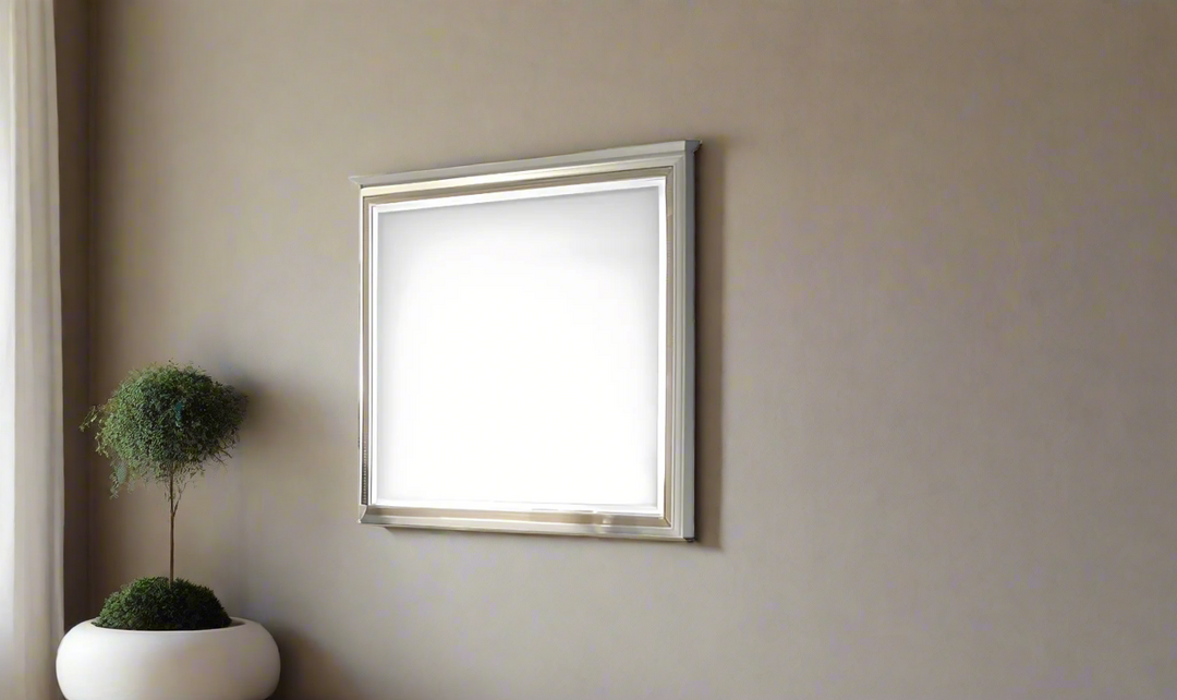 Jennifer Italia Brickfield Rectangle Mirror In Light Gray