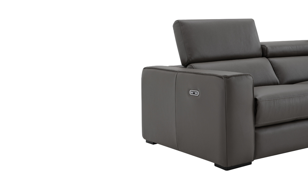 Jennifer Italia Incanto 3-seater Power Recliner Sofa with Adjustable Headrest and Footrest
