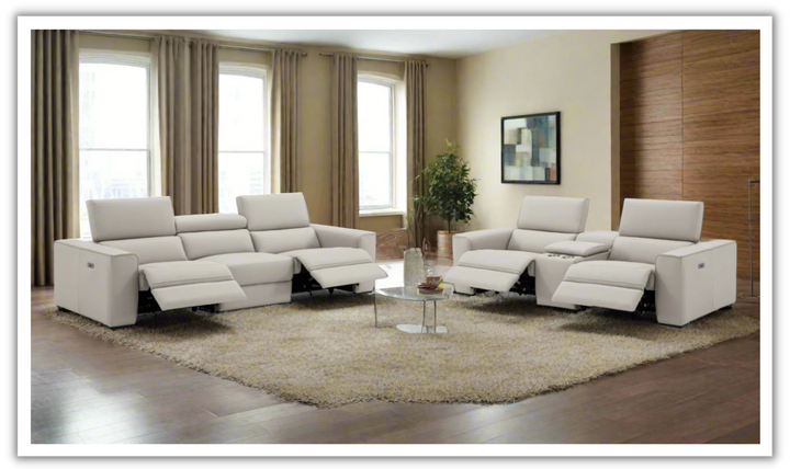 Jennifer Italia Incanto 2 Pieces Power Recliner Living Room Set with USB Port-Jennifer Furniture