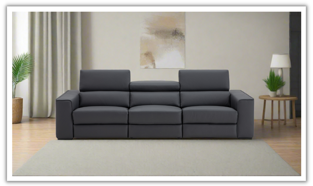 Jennifer Italia Incanto 3 Seater Power Recliner Sofa with Top grain Leather-Jennifer Furniture