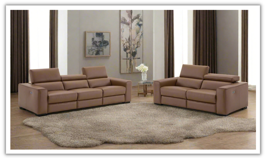 Jennifer Italia Incanto 2 Pieces Power Recliner Living Room Set with USB Port-Jennifer Furniture