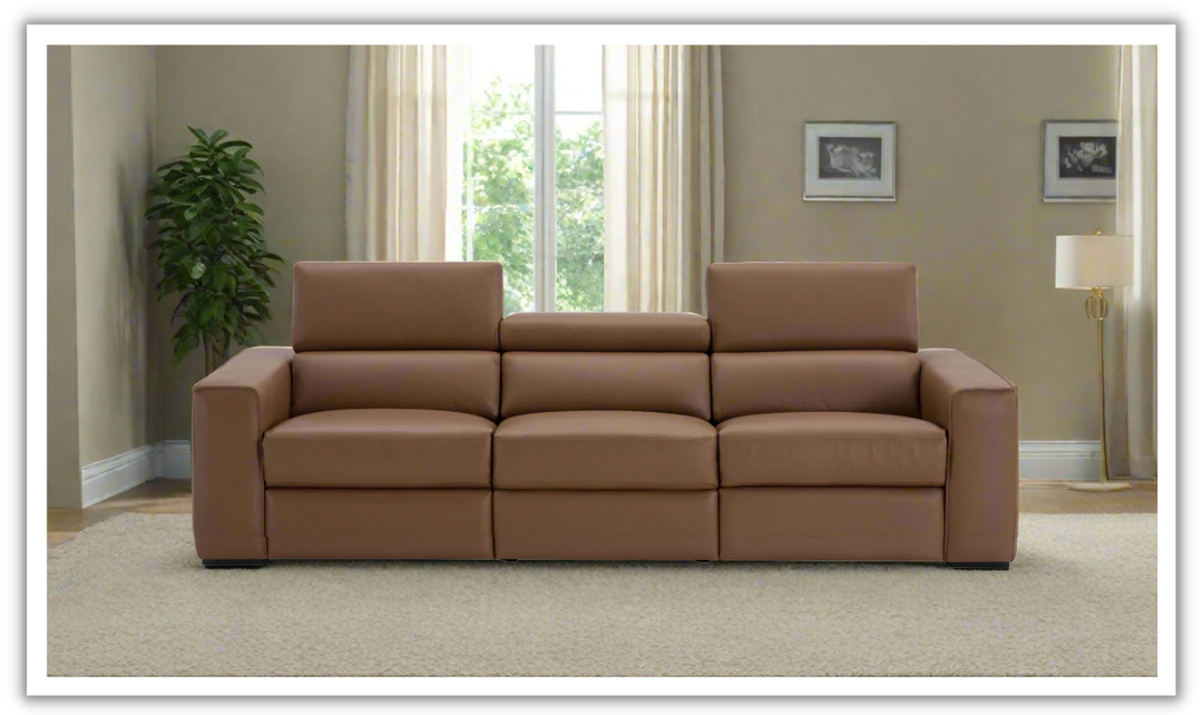 Jennifer Italia Incanto 3 Seater Power Recliner Sofa with Top grain Leather-Jennifer Furniture