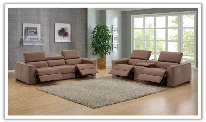 Jennifer Italia Incanto 2 Pieces Power Recliner Living Room Set with USB Port-Jennifer Furniture