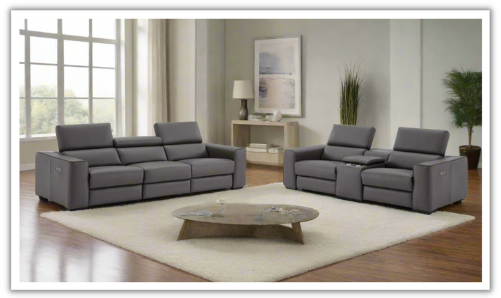 Jennifer Italia Incanto 2 Pieces Power Recliner Living Room Set with USB Port-Jennifer Furniture