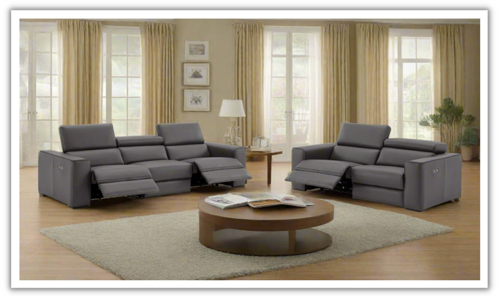 Jennifer Italia Incanto 2 Pieces Power Recliner Living Room Set with USB Port-Jennifer Furniture