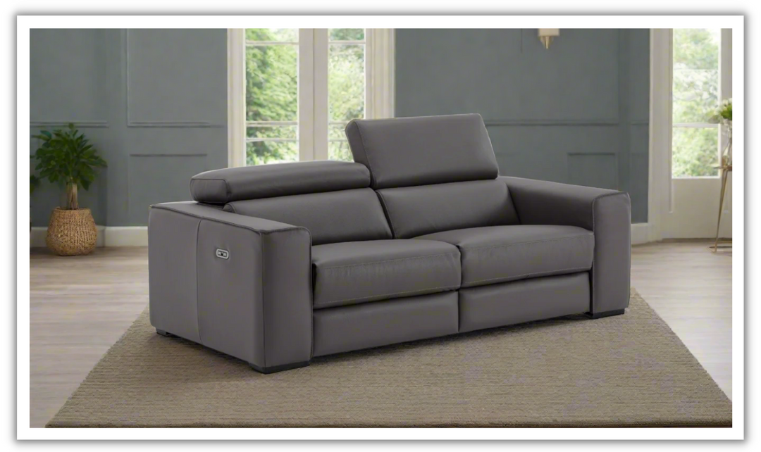 Jennifer Italia Incanto 2 Seater Power Recliner Loveseat with Storage Console-Jennifer Furniture