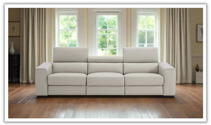 Jennifer Italia Incanto 3-seater Power Recliner Sofa with Adjustable Headrest and Footrest