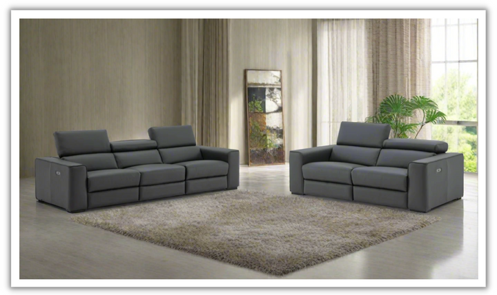 Jennifer Italia Incanto 2 Pieces Power Recliner Living Room Set with USB Port-Jennifer Furniture