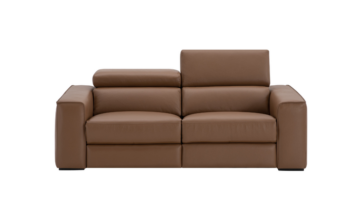 Jennifer Italia Incanto 2-seater Leather Power Recliner Loveseat with Storage Console