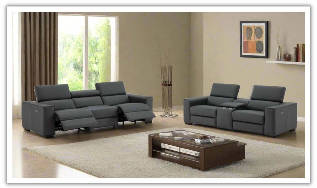 Jennifer Italia Incanto 2 Pieces Power Recliner Living Room Set with USB Port-Jennifer Furniture