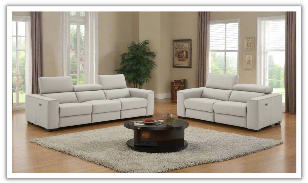 Jennifer Italia Incanto 2 Pieces Power Recliner Living Room Set with USB Port-Jennifer Furniture