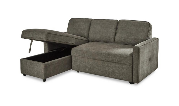Kerle Fabric Sectional with Pop-Up Bed & Storage