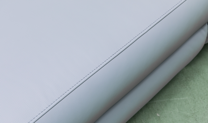 Klaussner Armonia 3-seater Blue Leather Power Reclining Sofa