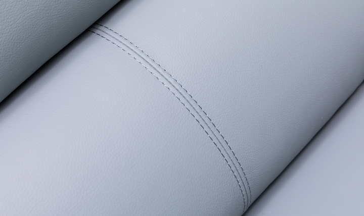 Klaussner Armonia 3-seater Blue Leather Power Reclining Sofa