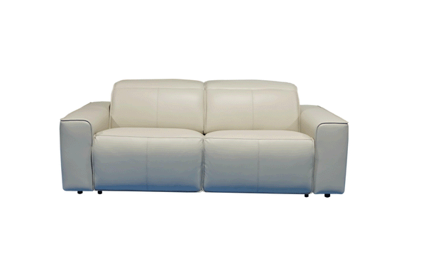Klaussner Leonardo Queen Leather Sleeper Sofa with Storage