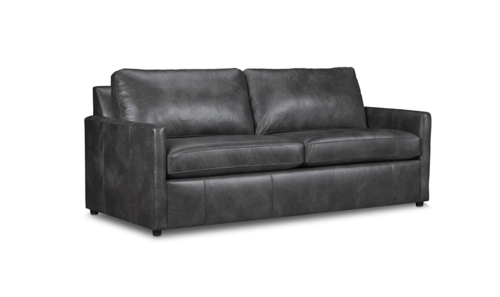 Klaussner Savannah Modern Square Arms Sofa (Fabric/Leather)- Jennifer furniture