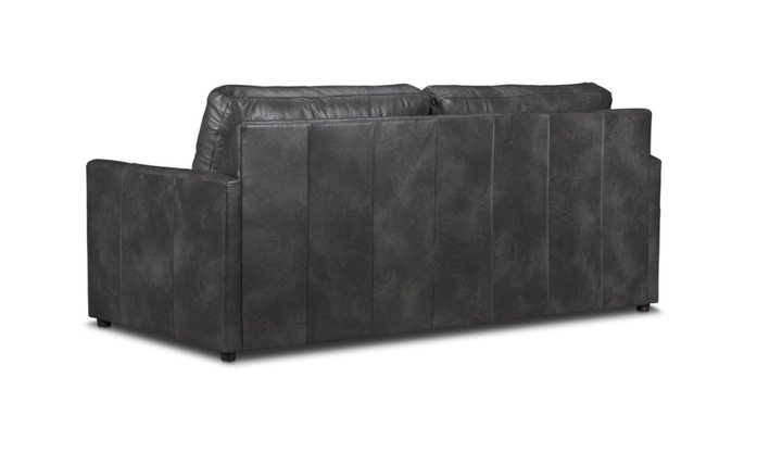 Klaussner Savannah Modern Square Arms Sofa (Fabric/Leather)