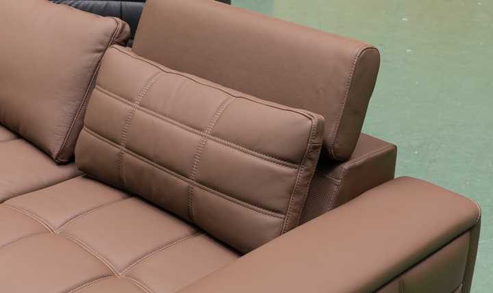 Klaussner Serenity 3-seater Brown Leather Power Reclining Sofa