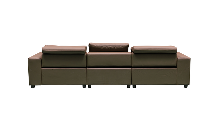 Klaussner Serenity 3-seater Brown Leather Power Reclining Sofa