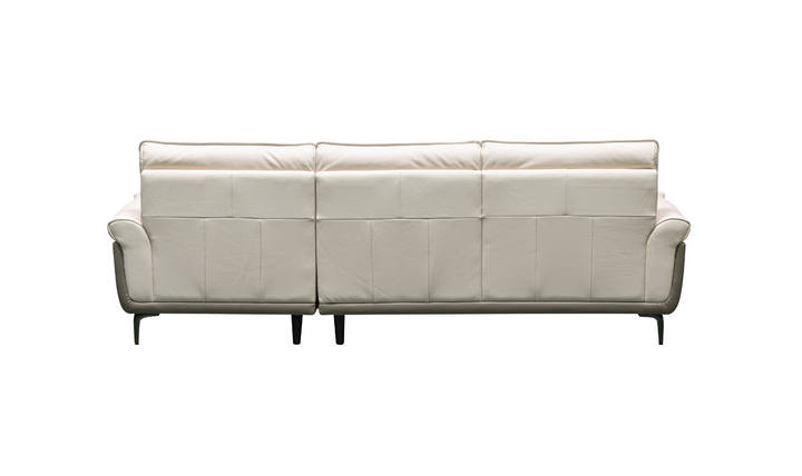 Klaussner Vento 3-seater Leather Sofa with Cushion Seat and Tufted Back