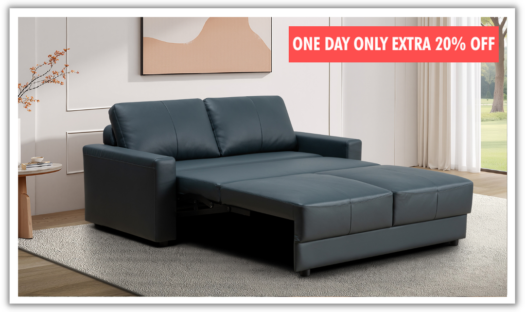 Klaussner Wigan Leather Sleeper Sofa-Jennifer Furniture