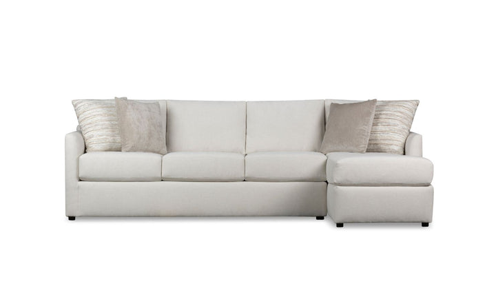 Klaussner Atlanta L-Shape Fabric Sectional Sofa